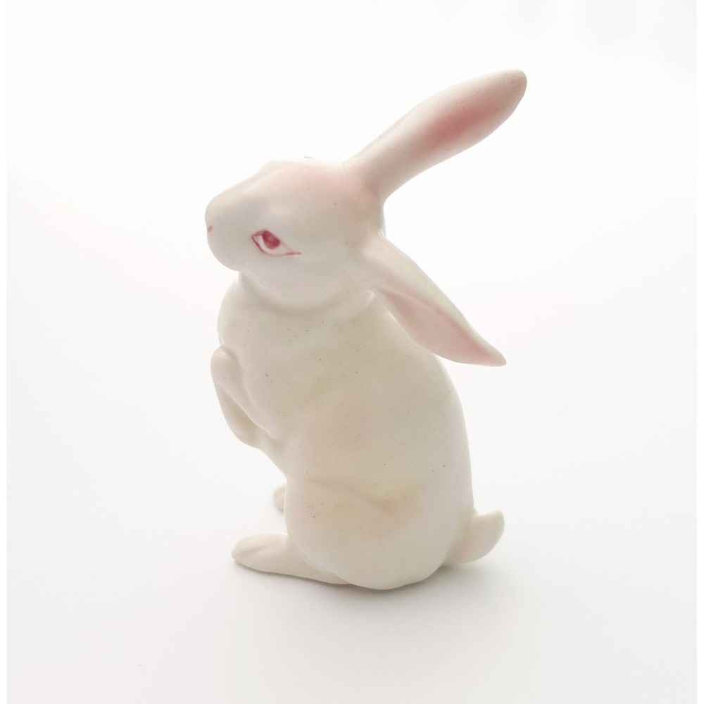 Vintage Lefton Bunny Rabbit Figurines Pair Made In Japan - Picture 8 of 14